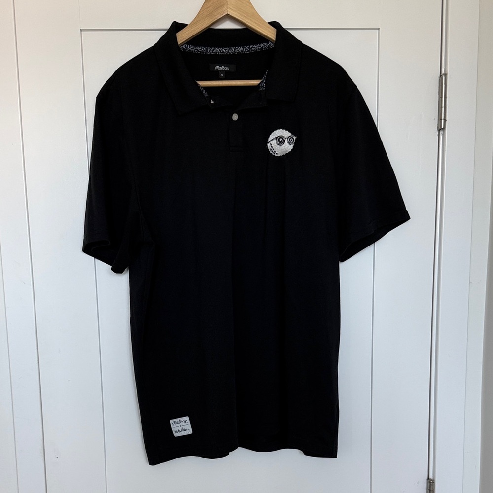 Malbon Black Polo Shirt